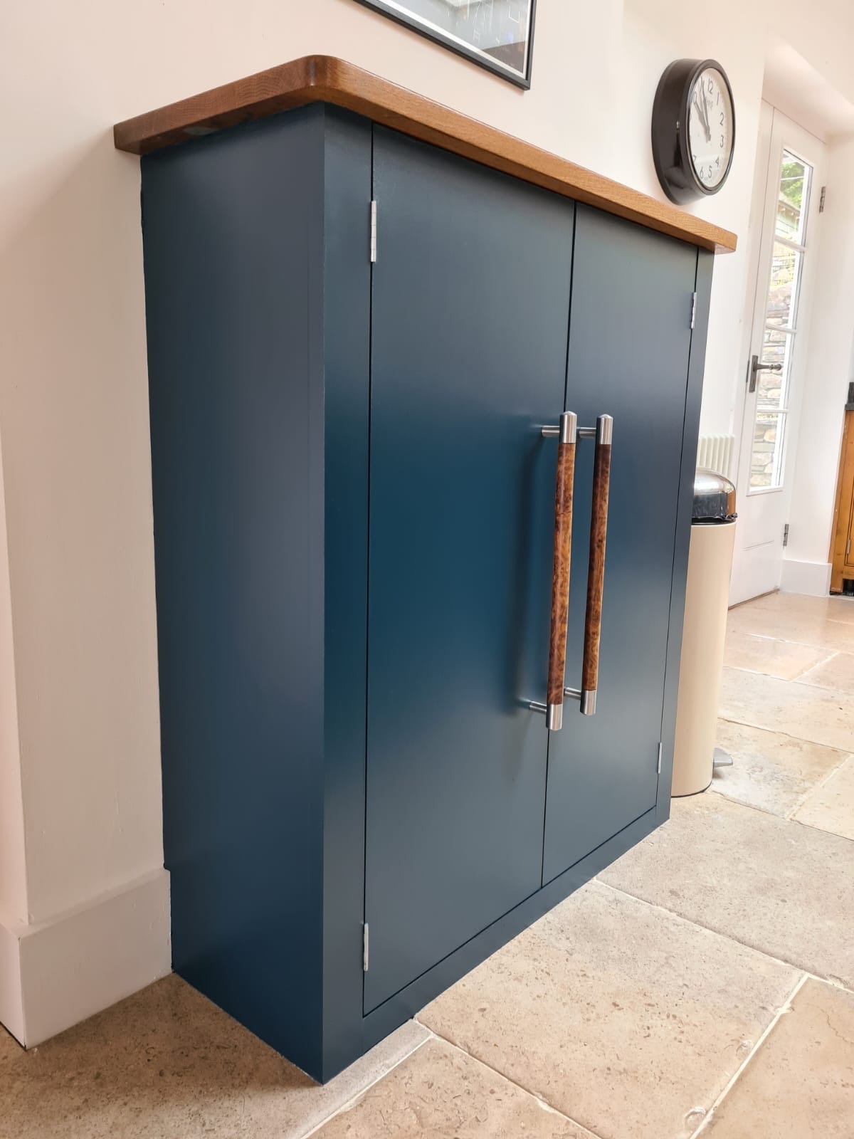 Kitchen Cabinets — Navy Blue Repaint